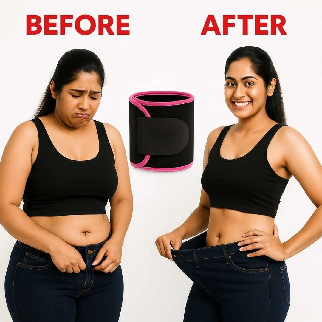 Waist Trimmer Belt for Weight Loss | Adjustable Sweat Belt for Men & Women | Affimania