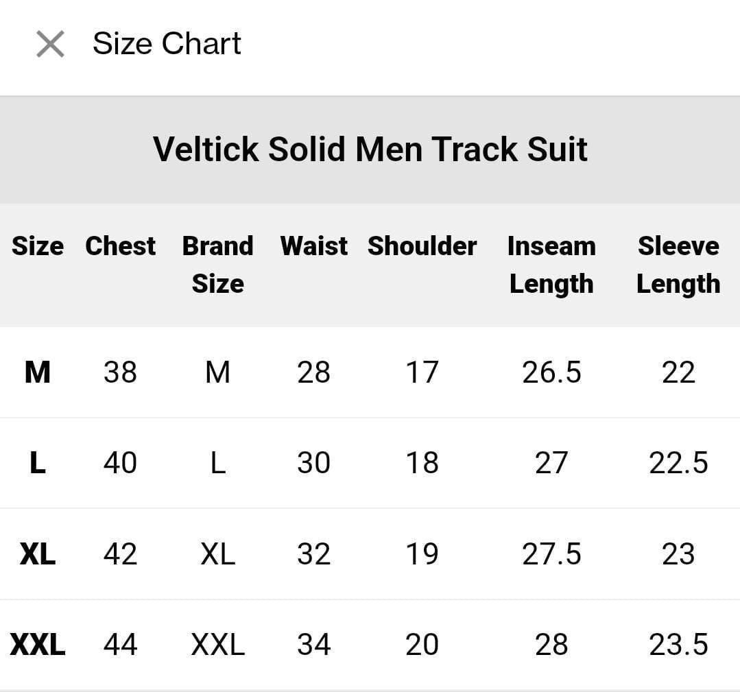 Men's Track Suit - 4 Way Lycra with Side Stripe Black