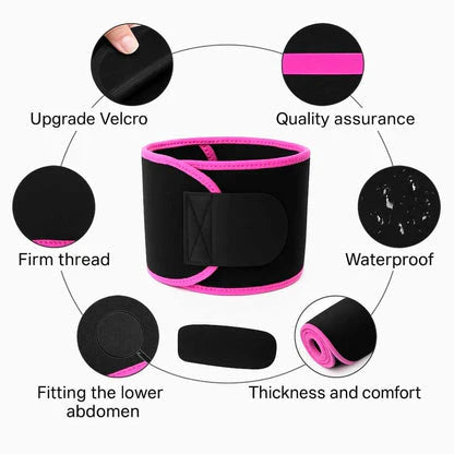Waist Trimmer Belt for Weight Loss | Adjustable Sweat Belt for Men & Women | Affimania