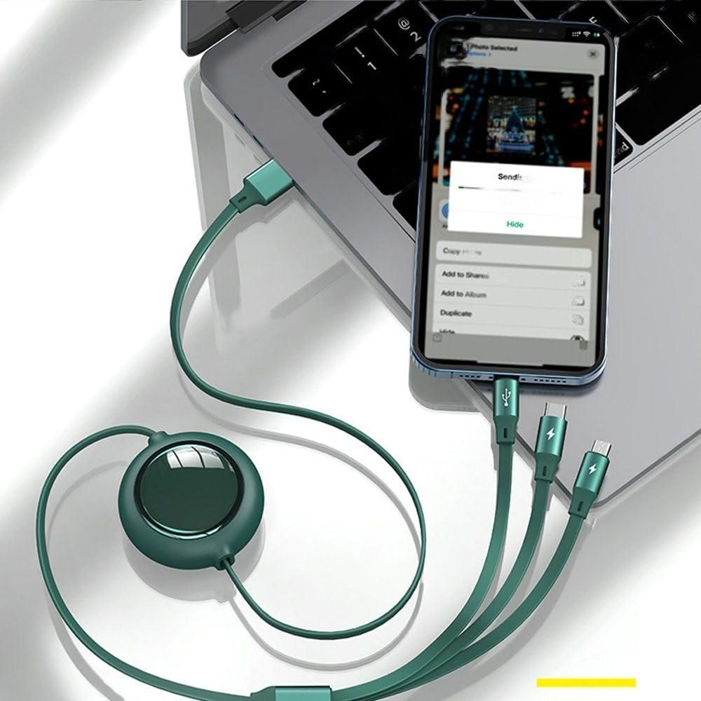 3 in 1 Charging Cable - Universal Android iOS Type-C